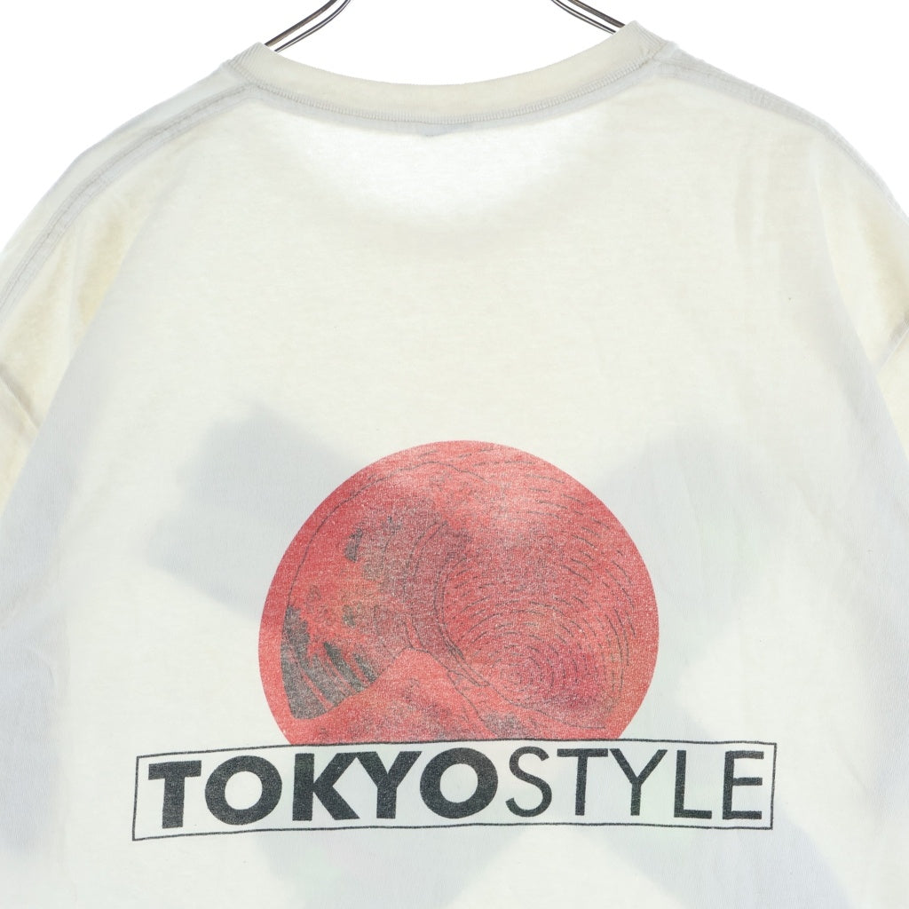 NO BRAND(ノーブランド) ゾロプリント クルーネック半袖Tシャツ カットソー アニメTシャツ ホワイト