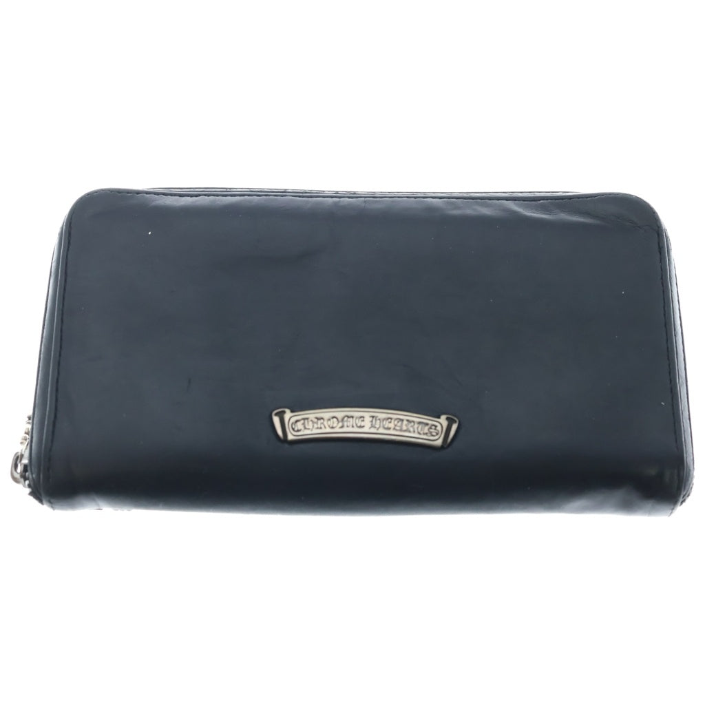 CHROME HEARTS(クロムハーツ) REC F ZIP ウォレット ゼロピラミッド スタッズ ラウンドファスナー 財布