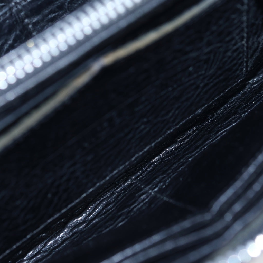 CHROME HEARTS(クロムハーツ) REC F ZIP ウォレット ゼロピラミッド スタッズ ラウンドファスナー 財布