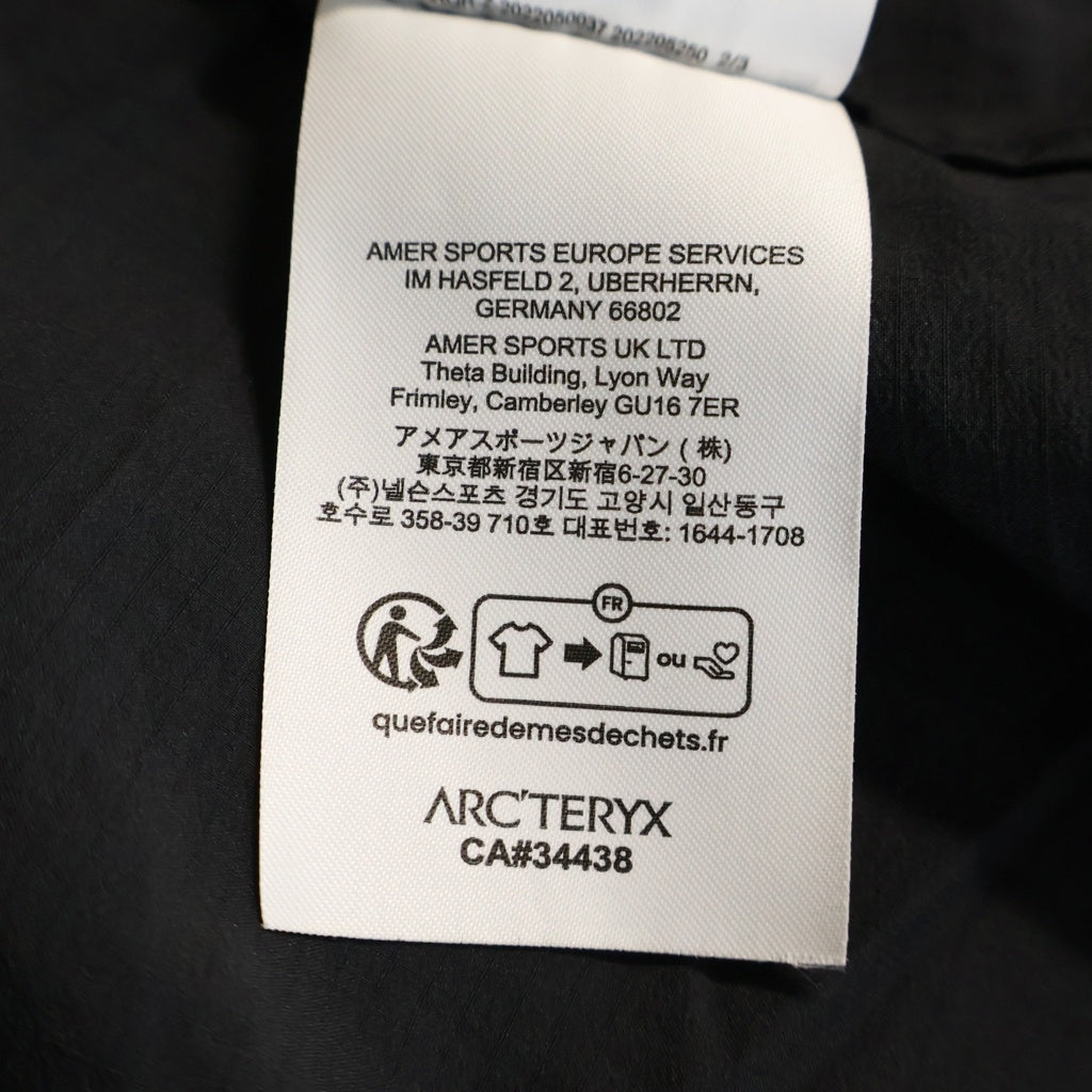 ARC'TERYX(アークテリクス) SQUAMISH HOODY スコーミッシュフーディ ジャケット ナイロンジャケット ブラック X000007411