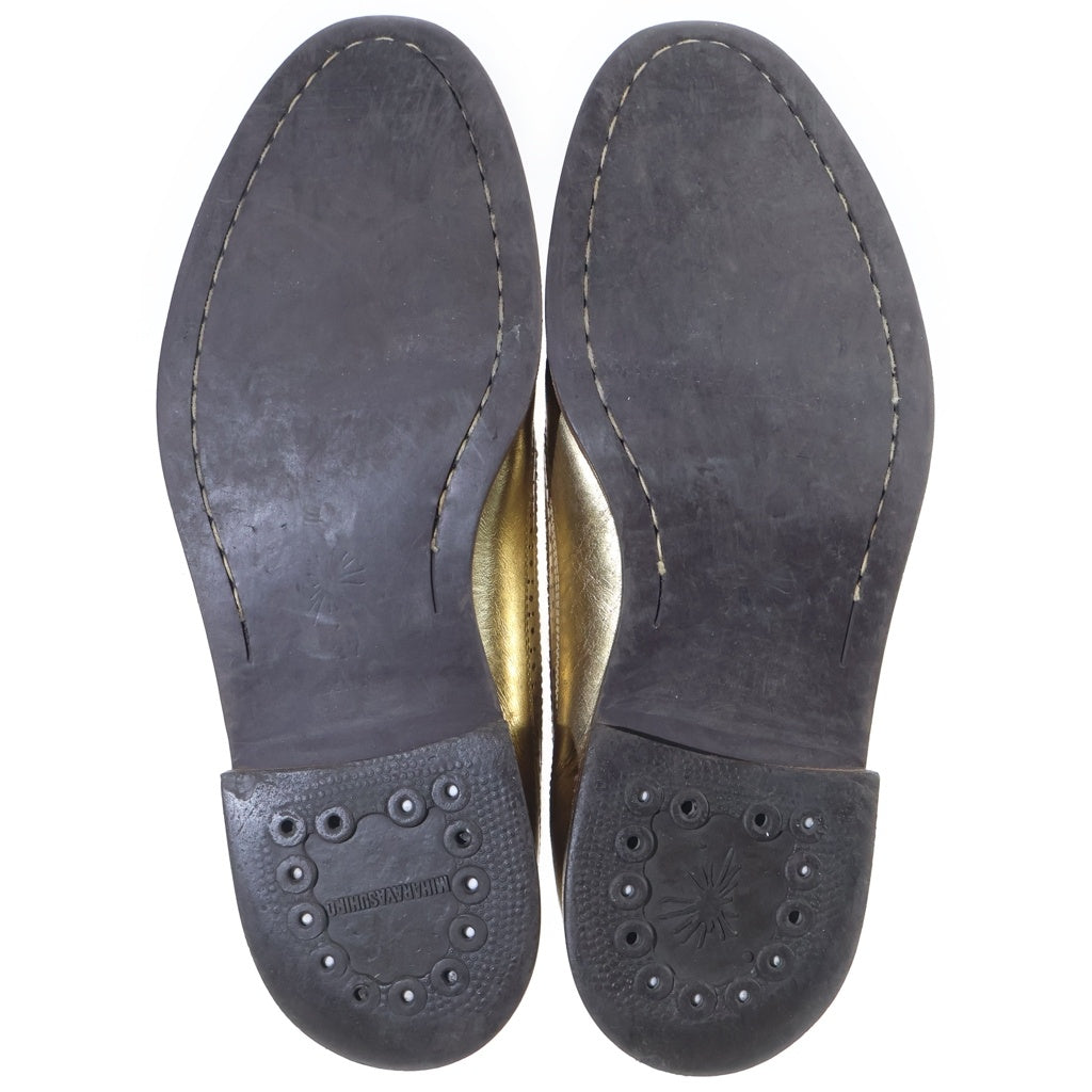 MIHARA YASUHIRO(ミハラヤスヒロ) WING CHIP GOLD LEATHER SHOES ウィングチップ ゴールドレザーシューズ 革靴 ブラウン/ゴールド 6325-0500
