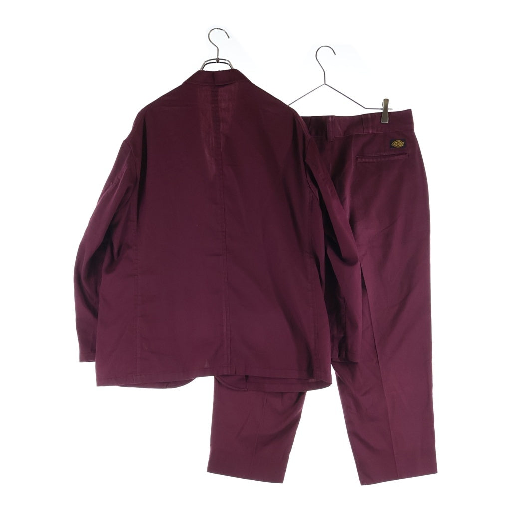 Dickies(ディッキーズ) 20SS ×TRIPSTER ×BEAMS セットアップ テーラードジャケット テーパードパンツ スーツ ワインレッド 194M10BM02