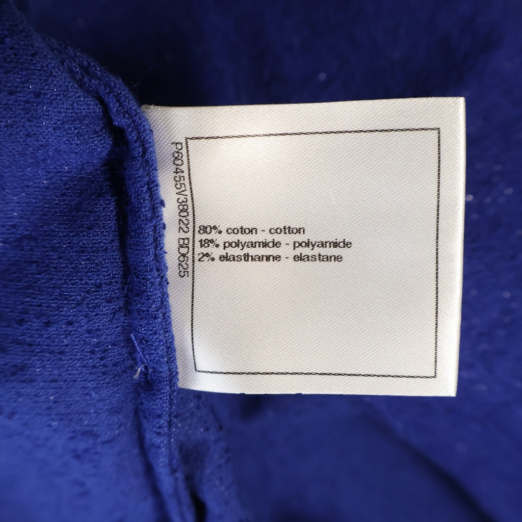 CHANEL(シャネル) LA PAUSA ココマーク プリント ツイード 半袖Tシャツ レディース ブルー P60455V38022