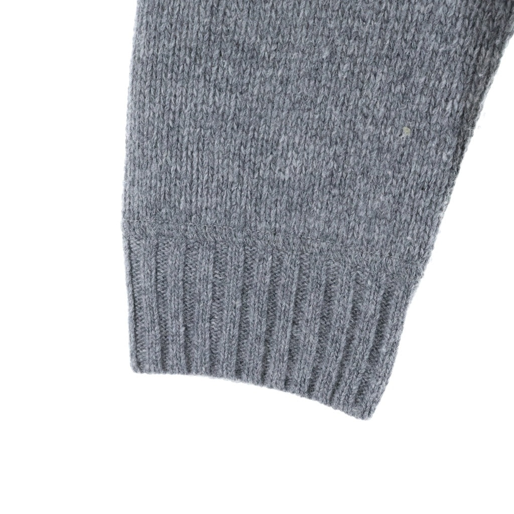 PRADA(プラダ) 23SS ロゴクルーネック カシミヤ ウールニットセーター グレー P24G1V