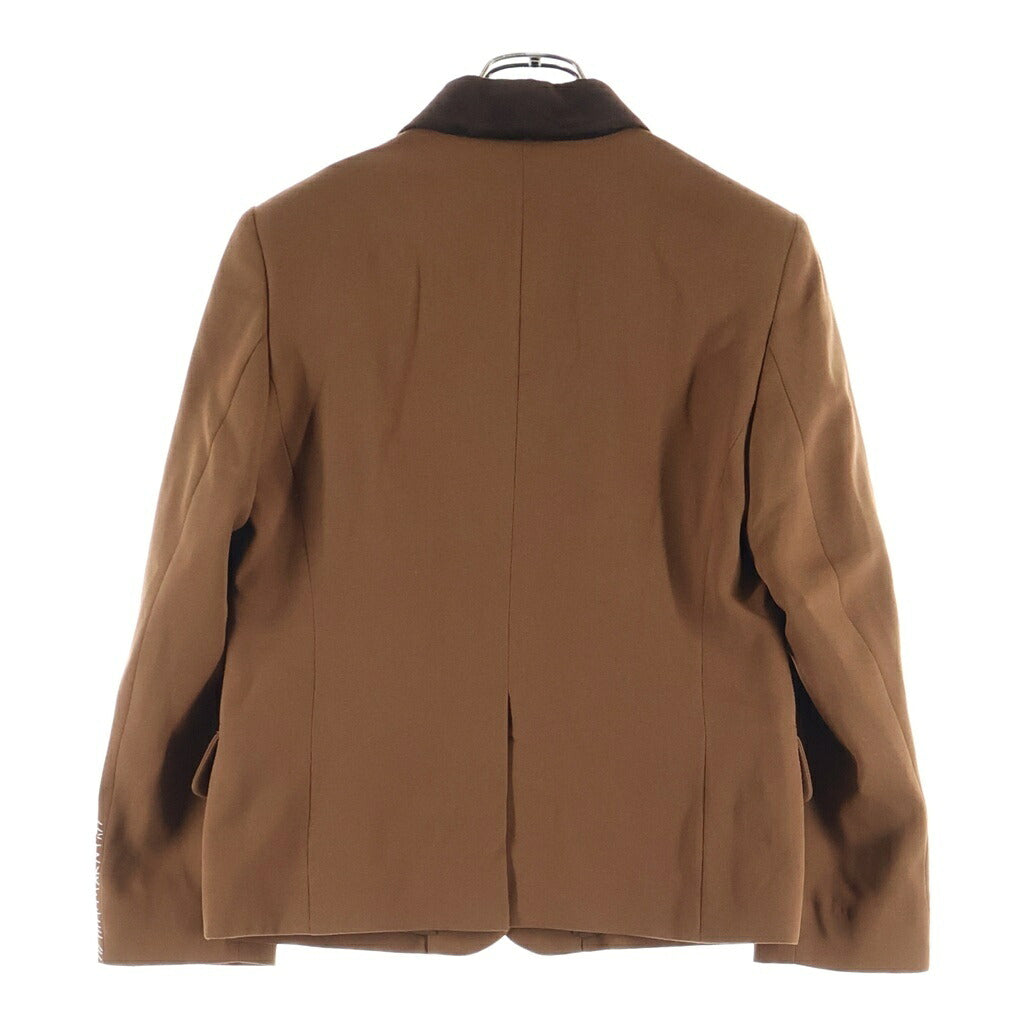 MARNI(マルニ) 25AW ベルベット切り替え 3B ウール テーラードジャケット ブラウン レディース GIMA0313QS