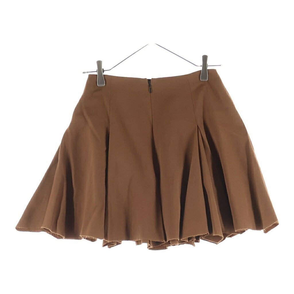MARNI(マルニ) 25AW ウール プリーツ ミニ ショートスカート ブラウン レディース GOMA0794A1