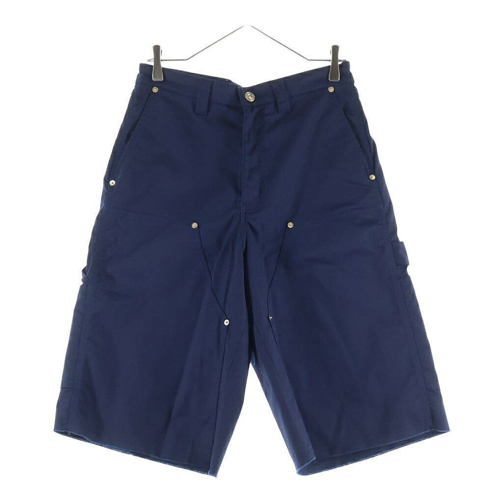 Wales Bonner(ウェールズ ボナー) 25SS KINGSTON SHORTS ダブルニー ショーツ ハーフパンツ ネイビー