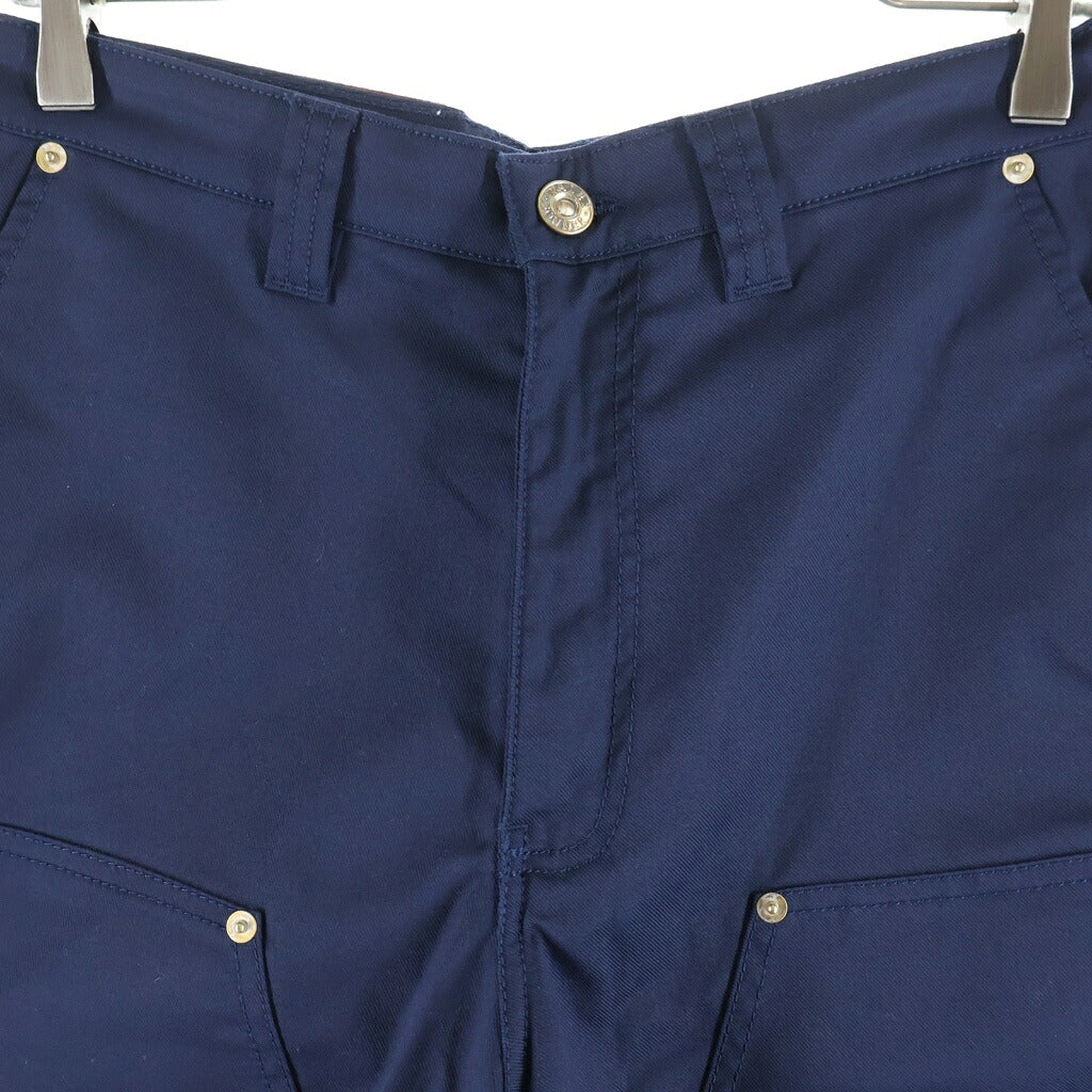 Wales Bonner(ウェールズ ボナー) 25SS KINGSTON SHORTS ダブルニー ショーツ ハーフパンツ ネイビー