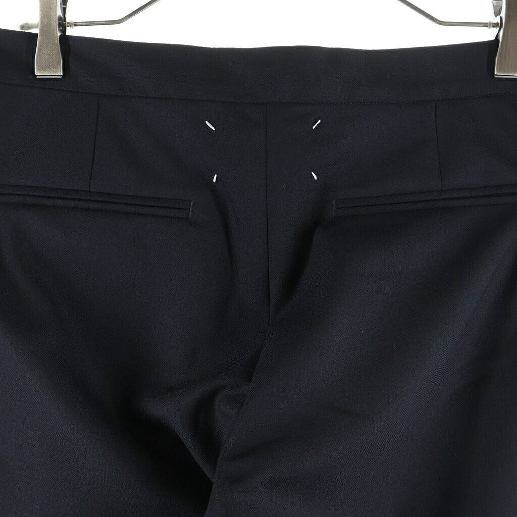 Maison Margiela(メゾンマルジェラ) 23SS SLACKS PANTS ウエストドローストリング スラックスパンツ ブラック S50KA0530 S44330