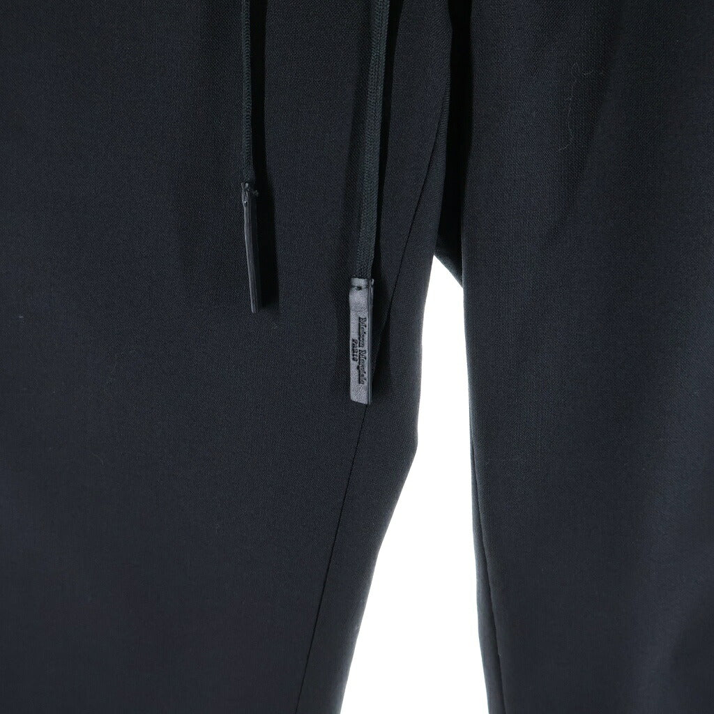 Maison Margiela(メゾンマルジェラ) 23SS SLACKS PANTS ウエストドローストリング スラックスパンツ ブラック S50KA0530 S44330
