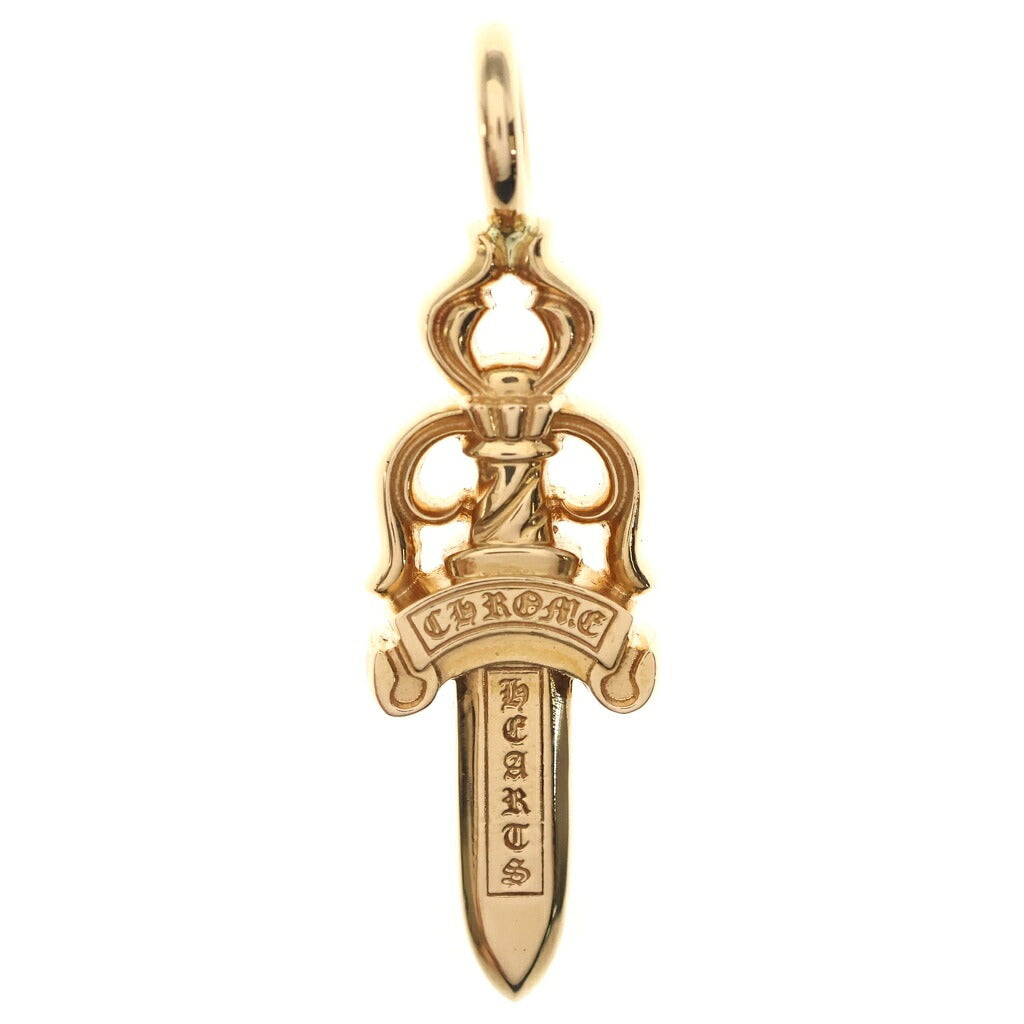 CHROME HEARTS(クロムハーツ) 22K DOUBLE DAGGER ダブルダガー ネックレストップ ゴールド