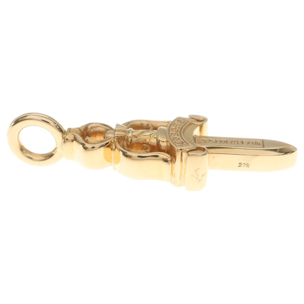 CHROME HEARTS(クロムハーツ) 22K DOUBLE DAGGER ダブルダガー ネックレストップ ゴールド