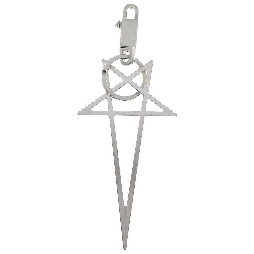Rick Owens(リックオウエンス) Big Pentagram Keychain ビッグペンタグラム キーチェーン キーホルダー シルバー
