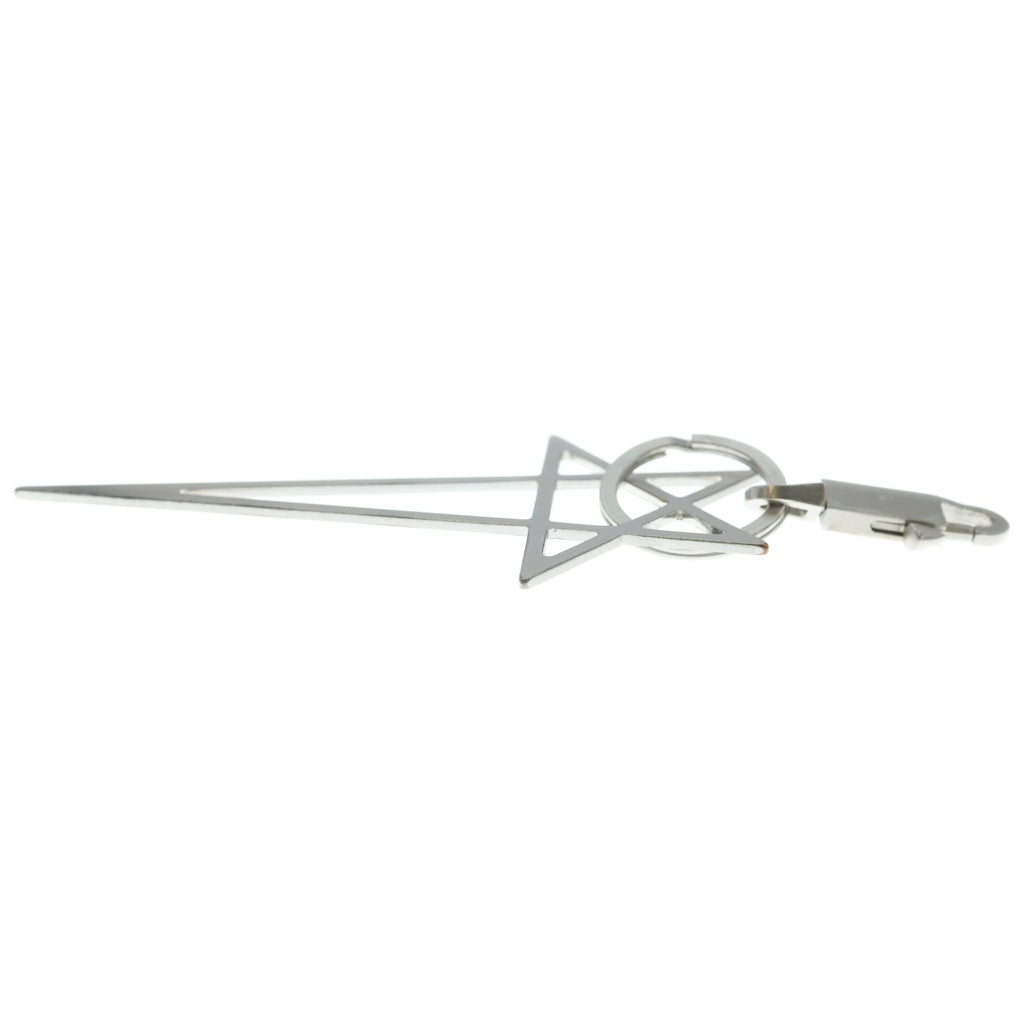 Rick Owens(リックオウエンス) Big Pentagram Keychain ビッグペンタグラム キーチェーン キーホルダー シルバー