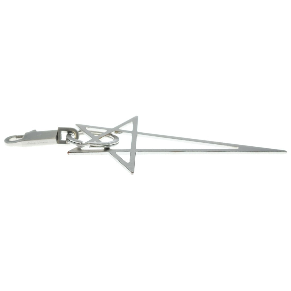 Rick Owens(リックオウエンス) Big Pentagram Keychain ビッグペンタグラム キーチェーン キーホルダー シルバー