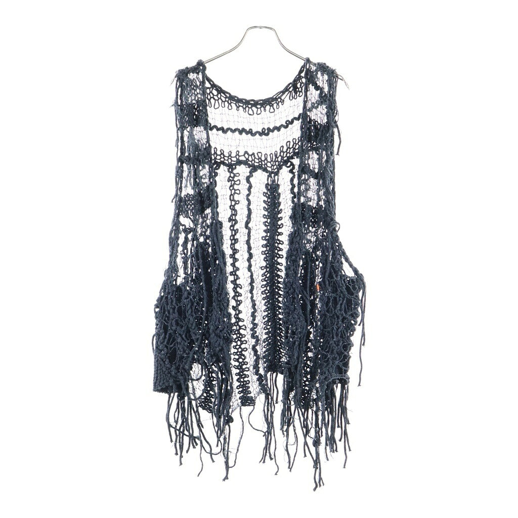 BLACK MEANS(ブラックミーンズ) 22SS ×ONO YUKINORI Knit Vest × オノユキノリ ニットベスト グレー 945-77GKN18-1