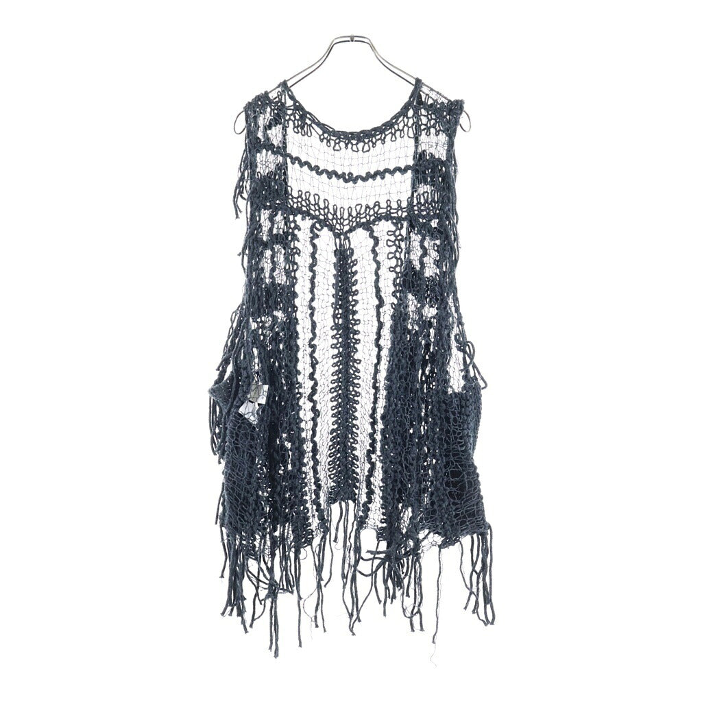 BLACK MEANS(ブラックミーンズ) 22SS ×ONO YUKINORI Knit Vest × オノユキノリ ニットベスト グレー 945-77GKN18-1