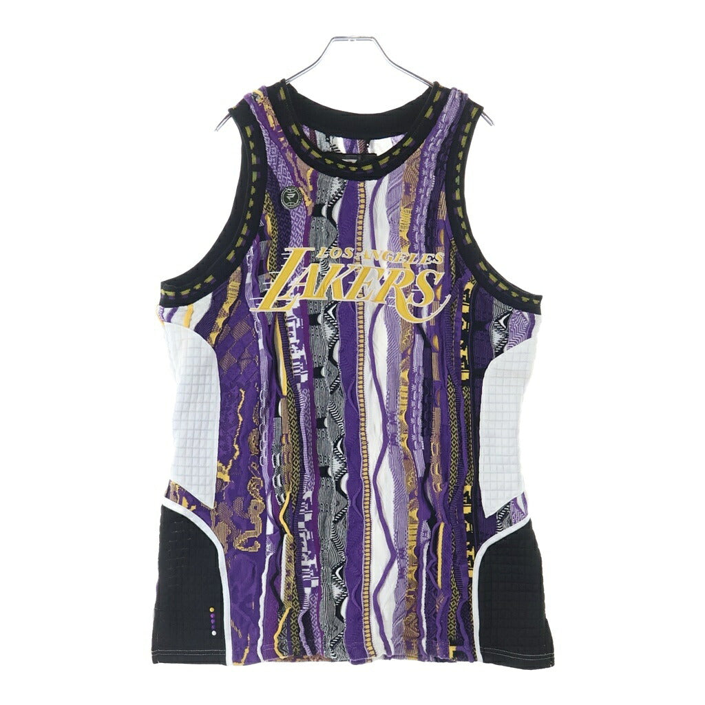 COOGI(クージー) ×NBA ×PROTEGE LOS ANGELES LAKERS SWEATER VEST レイカーズ ロゴ刺繍 タンクトップ マルチ