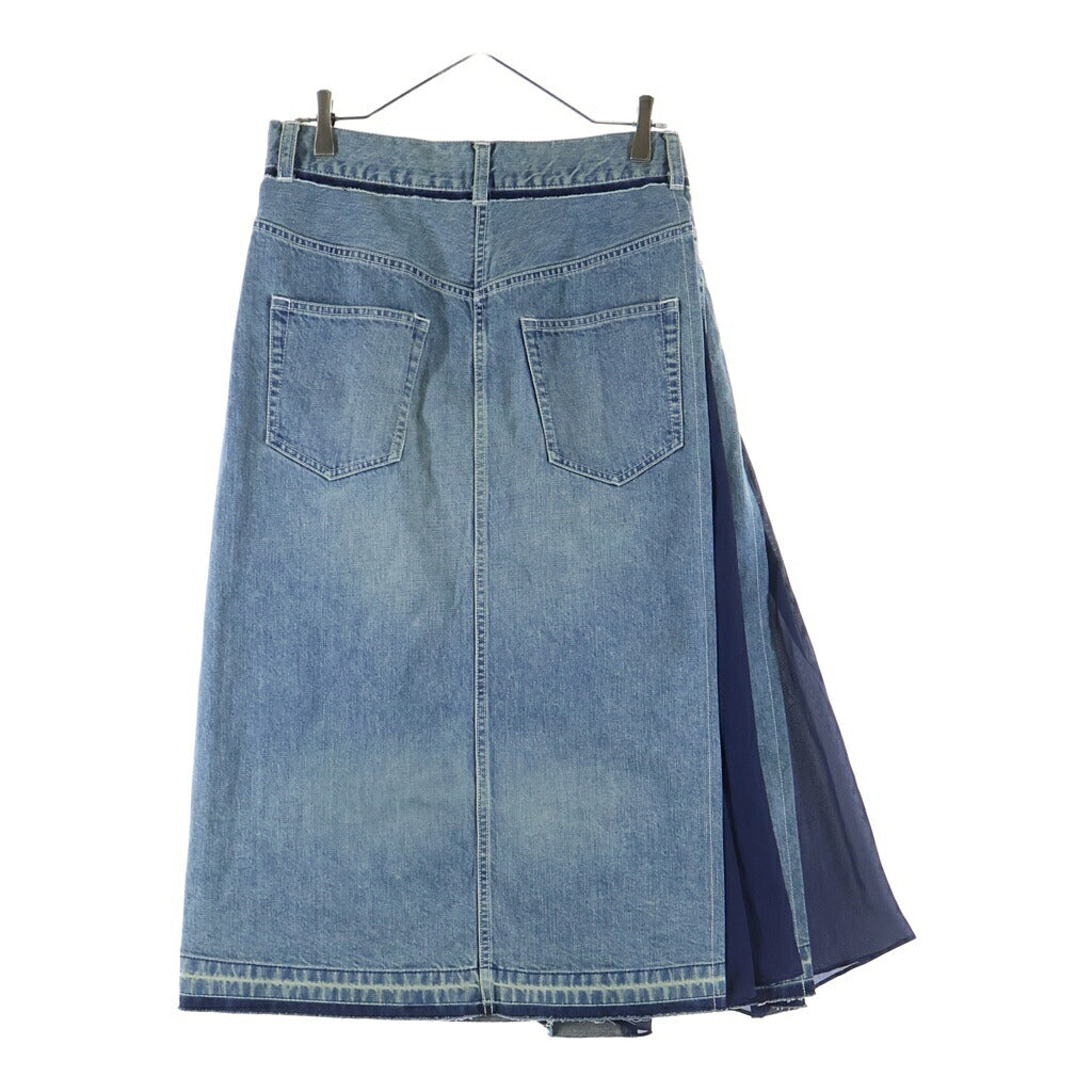 Sacai(サカイ) 21SS カットオフ ドッキングデニムスカート レディース 21-05475 インディゴブルー