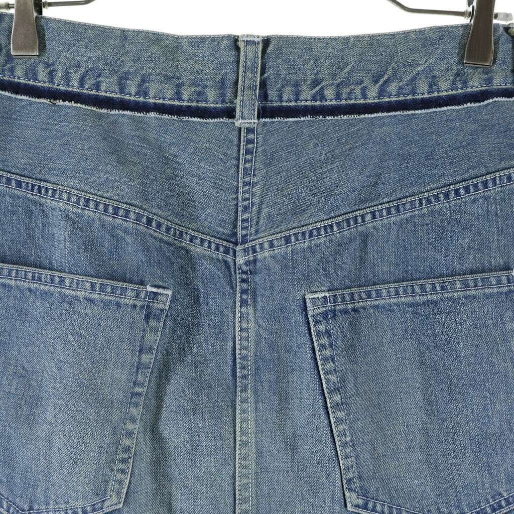 Sacai(サカイ) 21SS カットオフ ドッキングデニムスカート レディース 21-05475 インディゴブルー