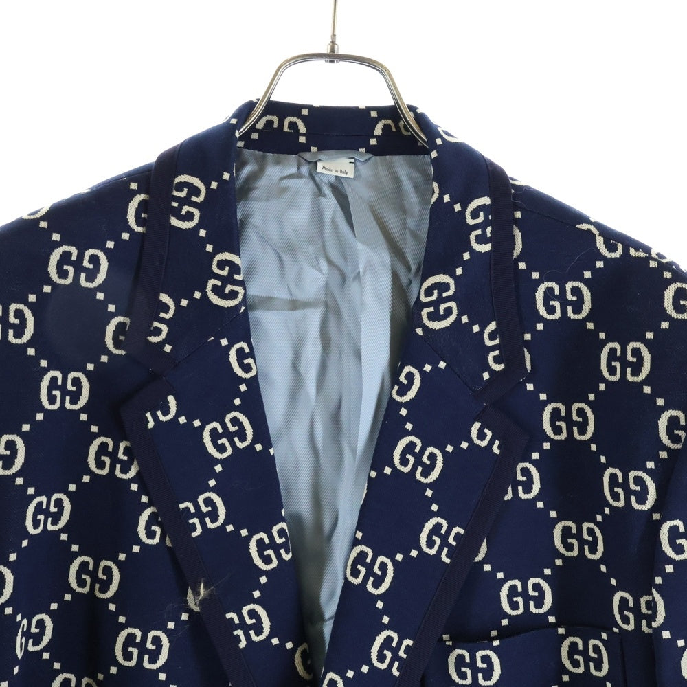 GUCCI(グッチ) 18AW GG Jacquard Jacket ジャガード ウール パイピング