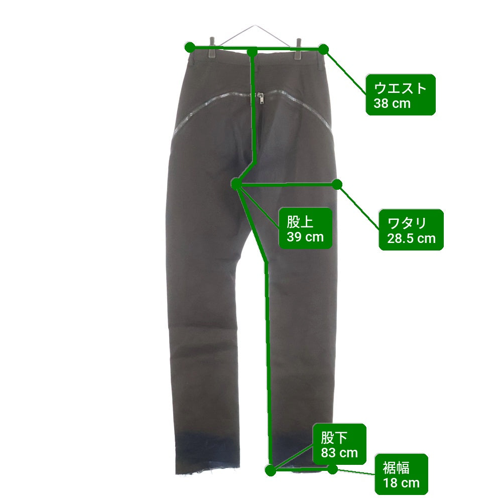 Rick Owens(リックオウエンス) 24AW Bolan Banana Jeans バランバナナ ジーンズ デニム サイドジップ ブラウン RU02D6343-SMT