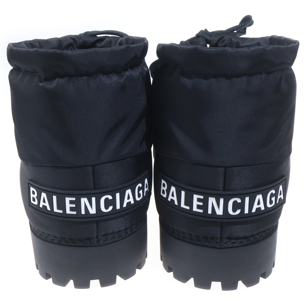 BALENCIAGA(バレンシアガ) ALASKA BOOTIE アラスカ ラバーロゴ パテッドアンクルブーツ ブラック 803769