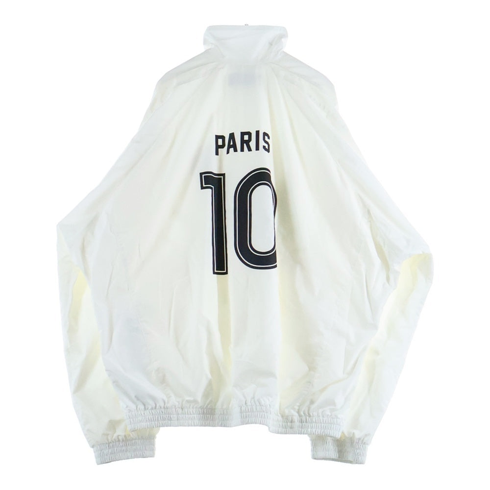 BALENCIAGA(バレンシアガ) Soccer Track Jacket エンブロイダリー サッカーナイロン トラックジャケット ホワイト 780884