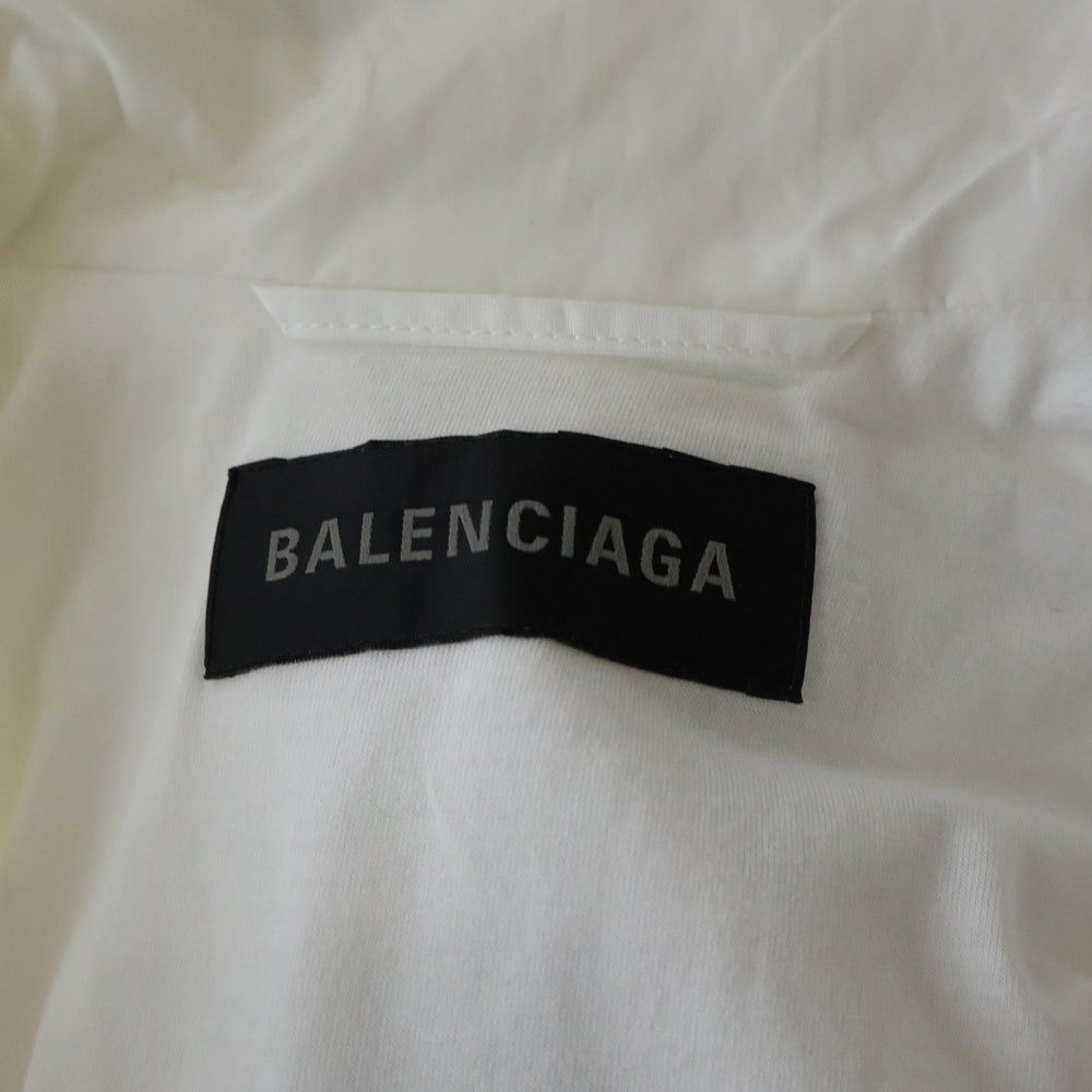 BALENCIAGA(バレンシアガ) Soccer Track Jacket エンブロイダリー サッカーナイロン トラックジャケット ホワイト 780884