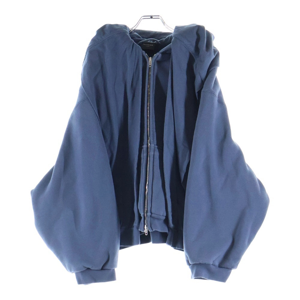 BALENCIAGA(バレンシアガ) ICON INCOGNITO ZIP-UP HOODIE ユニティスポーツアイコン インコグニートレイヤード ジップアップパーカー ネイビー 794030
