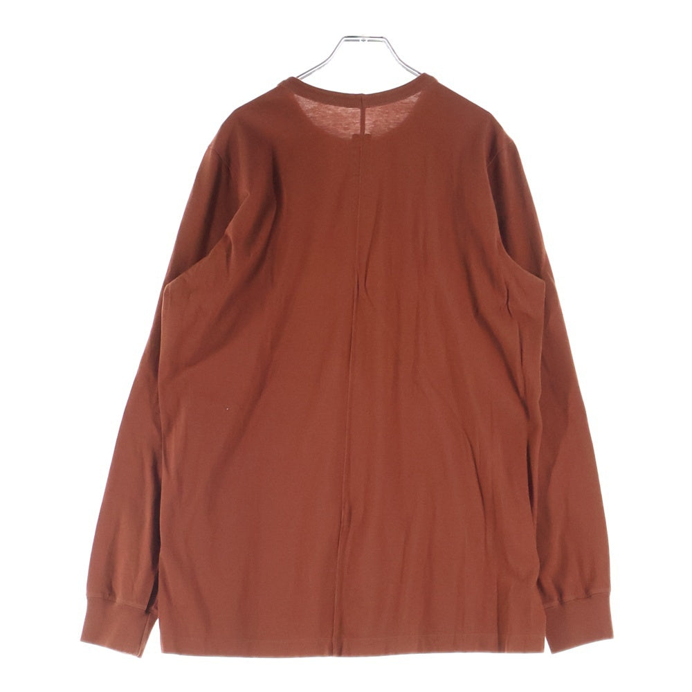 Rick Owens(リックオウエンス) 18AWクルーネックロングスリーブTシャツ カットソー オレンジ RU18F1266-JA