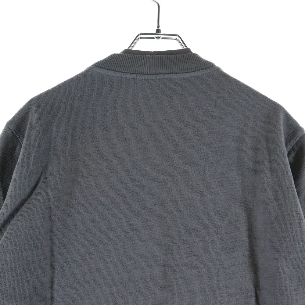 DRKSHDW(ダークシャドウ) 18AW クルーネックコットン長袖レイヤードTシャツ カットソー グレー DU18F7269-BGRN