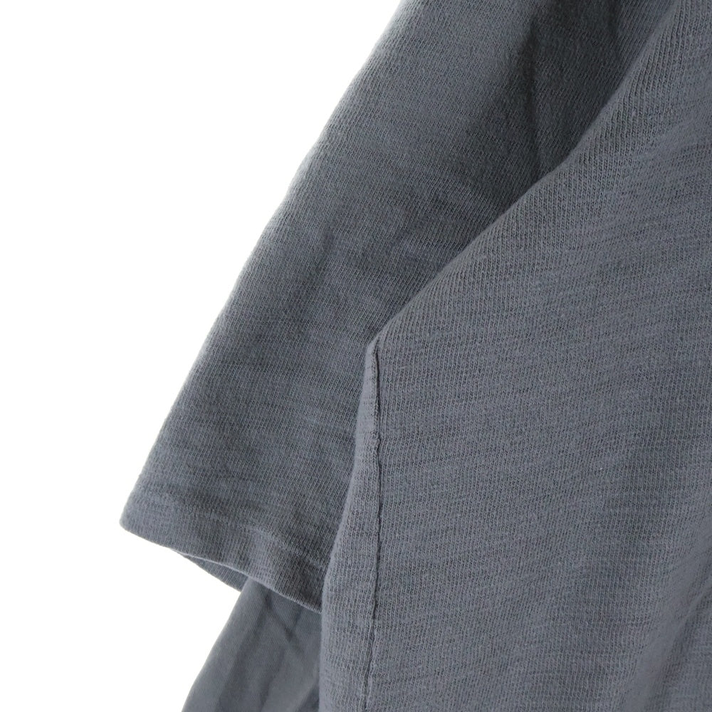 DRKSHDW(ダークシャドウ) 18AW クルーネックコットン長袖レイヤードTシャツ カットソー グレー DU18F7269-BGRN
