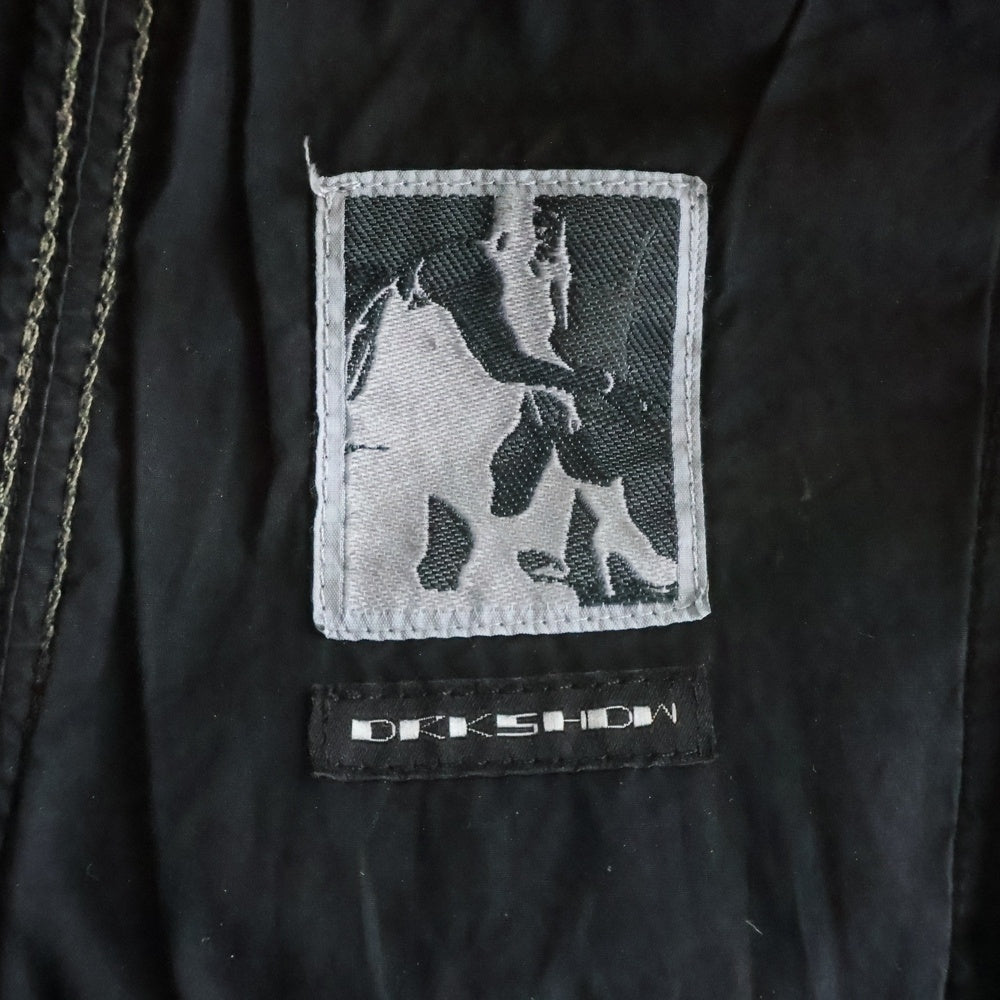 DRKSHDW(ダークシャドウ) 18AW コーティングデニムサルエルパンツ DU18F7373-SBW ブラック