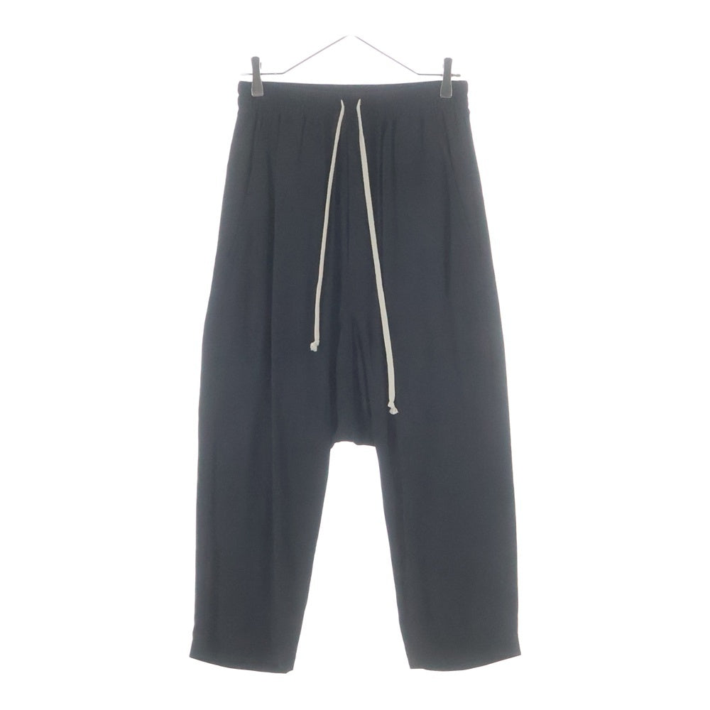 Rick Owens(リックオウエンス) 20SS Drawstring Cropped Pant ドローストリングクロップドパンツ ブラック RU20S7381-CC