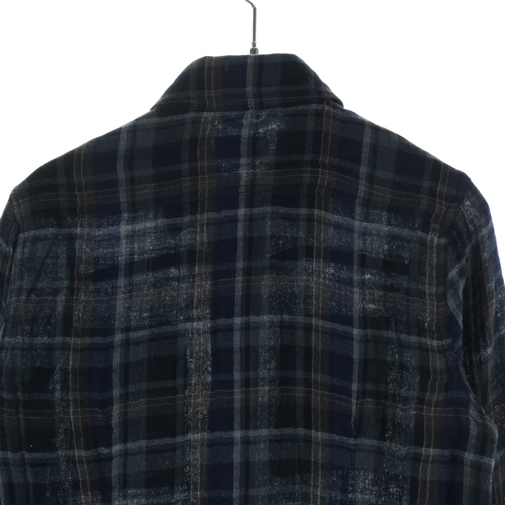 CHROME HEARTS(クロムハーツ) ロング丈 チェックシャツワンピース マルチ レディース