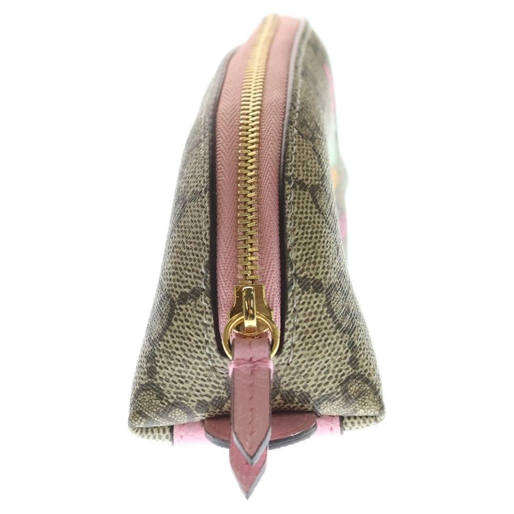 GUCCI(グッチ) ×Disney ディズニー デイジー ダッグ GGスプリーム レザー ペンケース ベージュ/ピンク 662129 レディース
