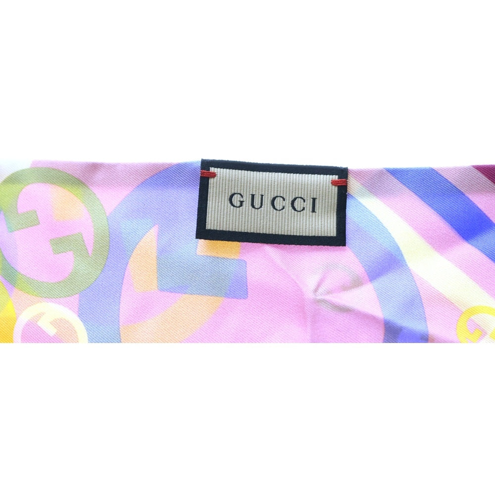 GUCCI(グッチ) インターロッキングG シルクツイル ネックボウ スカーフ マルチ 700251 レディース