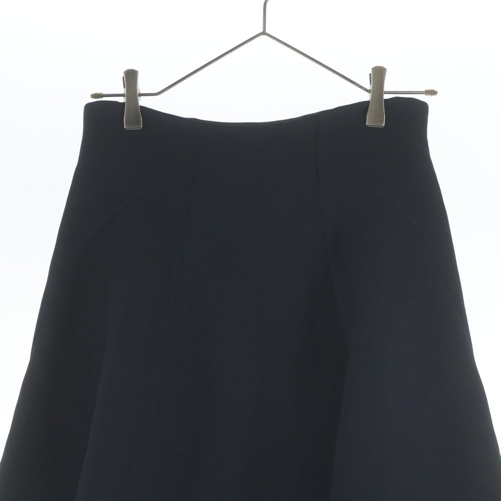 Christian Dior(クリスチャンディオール) ベルト付 シルク ロングサーキュラースカート レディース ブラック 151J21A1166