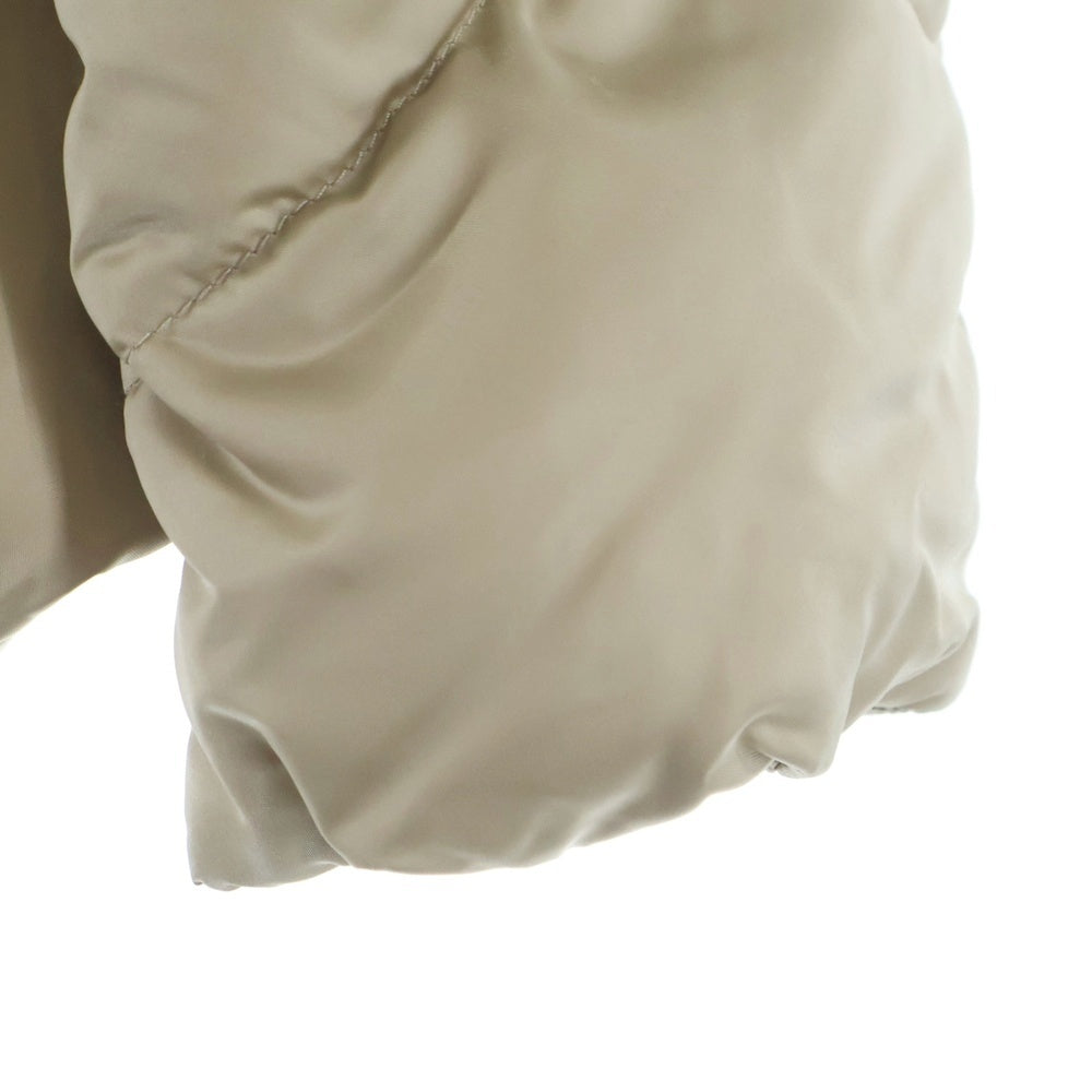 MONCLER(モンクレール) 24AW CUPIDONE GIUBBOTTO キュピドン ファー付き ジップアップ ナイロンダウンジャケット ベージュ レディース J20931A00177