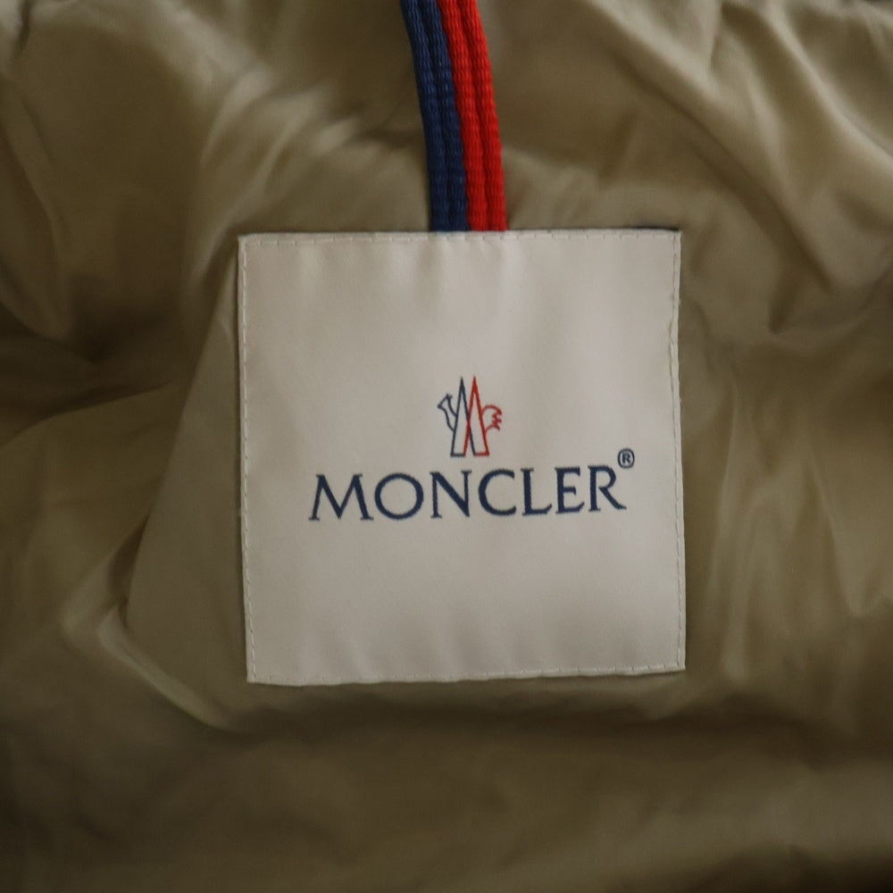 MONCLER(モンクレール) 24AW CUPIDONE GIUBBOTTO キュピドン ファー付き ジップアップ ナイロンダウンジャケット ベージュ レディース J20931A00177
