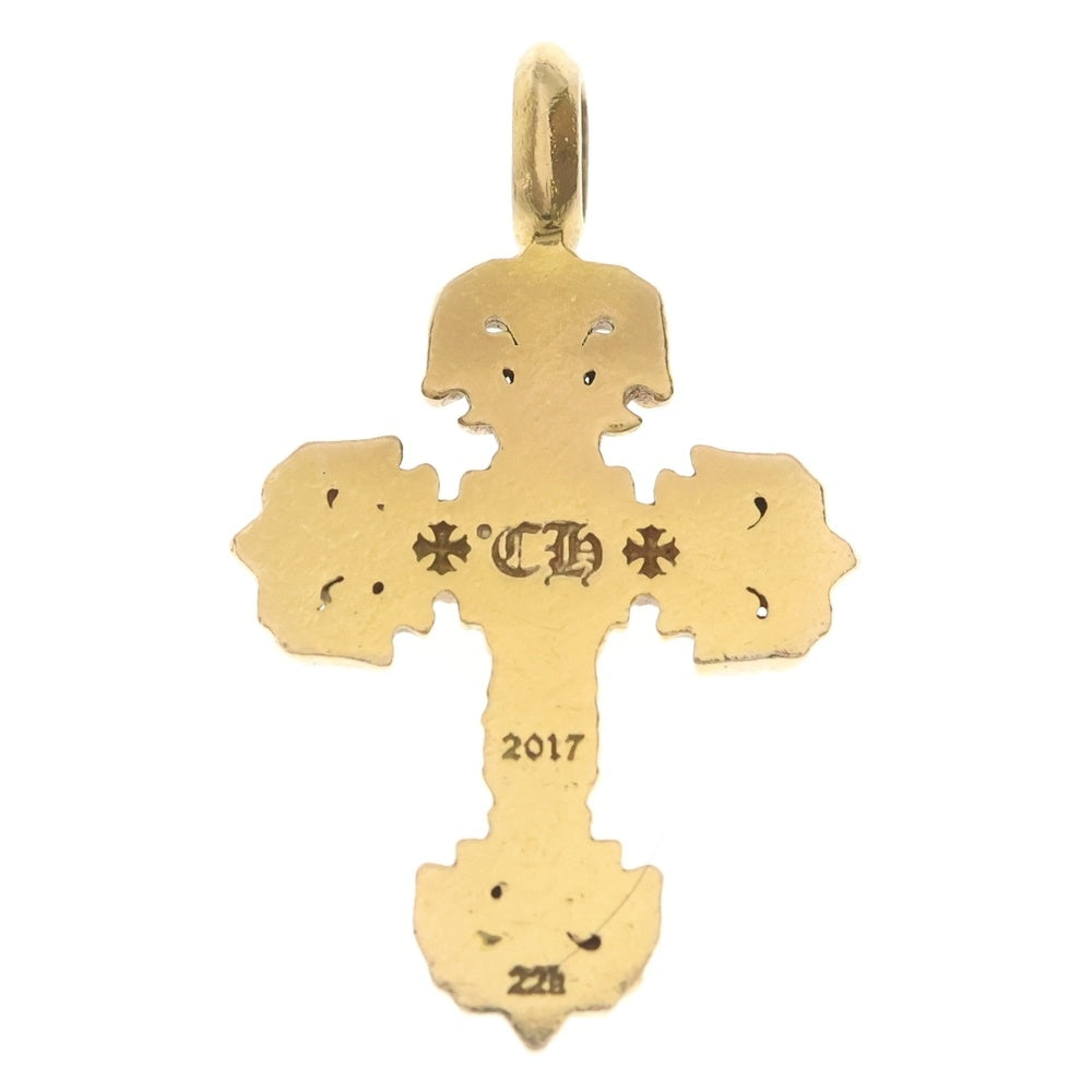 CHROME HEARTS(クロムハーツ) 22K FILIGREE TINY 1DIA タイニーフィリグリークロス 1ダイヤ ペンダントトップ ゴールド