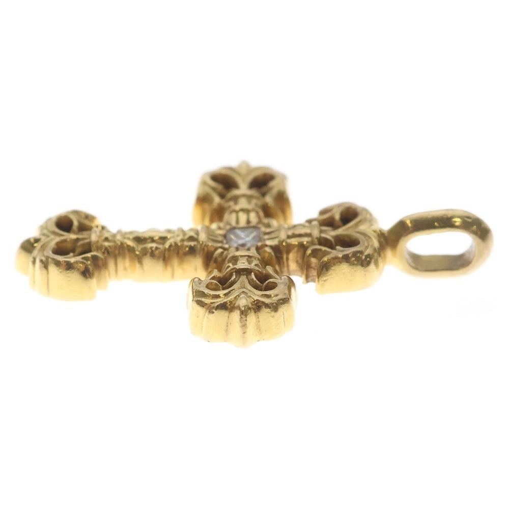 CHROME HEARTS(クロムハーツ) 22K FILIGREE TINY 1DIA タイニーフィリグリークロス 1ダイヤ ペンダントトップ ゴールド
