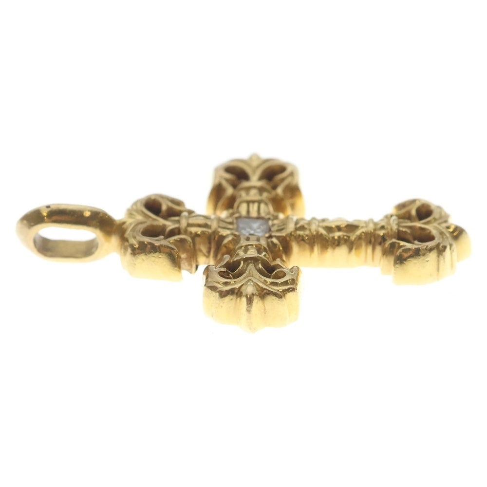 CHROME HEARTS(クロムハーツ) 22K FILIGREE TINY 1DIA タイニーフィリグリークロス 1ダイヤ ペンダントトップ ゴールド