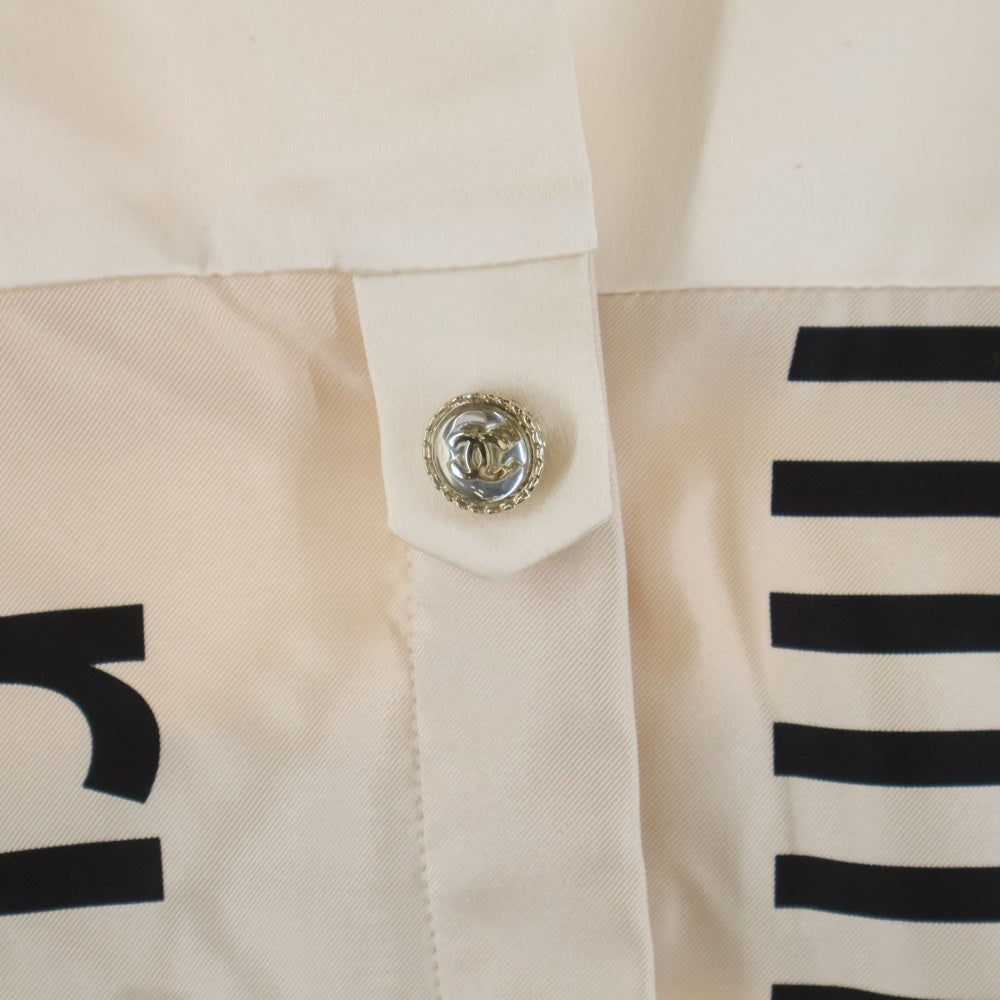 CHANEL(シャネル) ココマーク シルクロングシャツ P70571V62062 ホワイト レディース