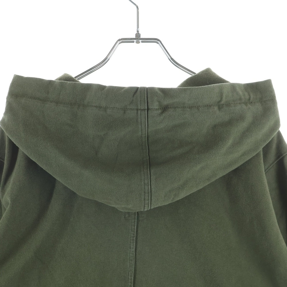 Rick Owens(リックオウエンス) 22AW DRAWSTRING LONG HOODIE ドローストーリングフーディ プルオーバーパーカー カーキRU02B2285-BA