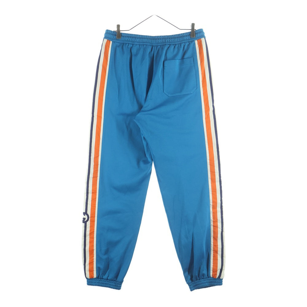 GUCCI(グッチ) 22SS Interlocking G Jogging Pant サイドロゴ ジャージ ロングパンツ 674246 XJDU1 ブルー