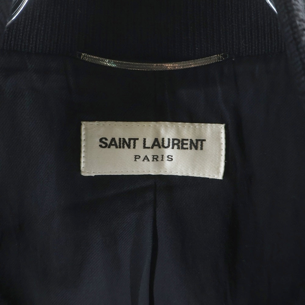 SAINT LAURENT PARIS(サンローランパリ) TEDDY JACKET テディジャケット スタジアム ボンバージャケット ブラック 354718 Y197Q