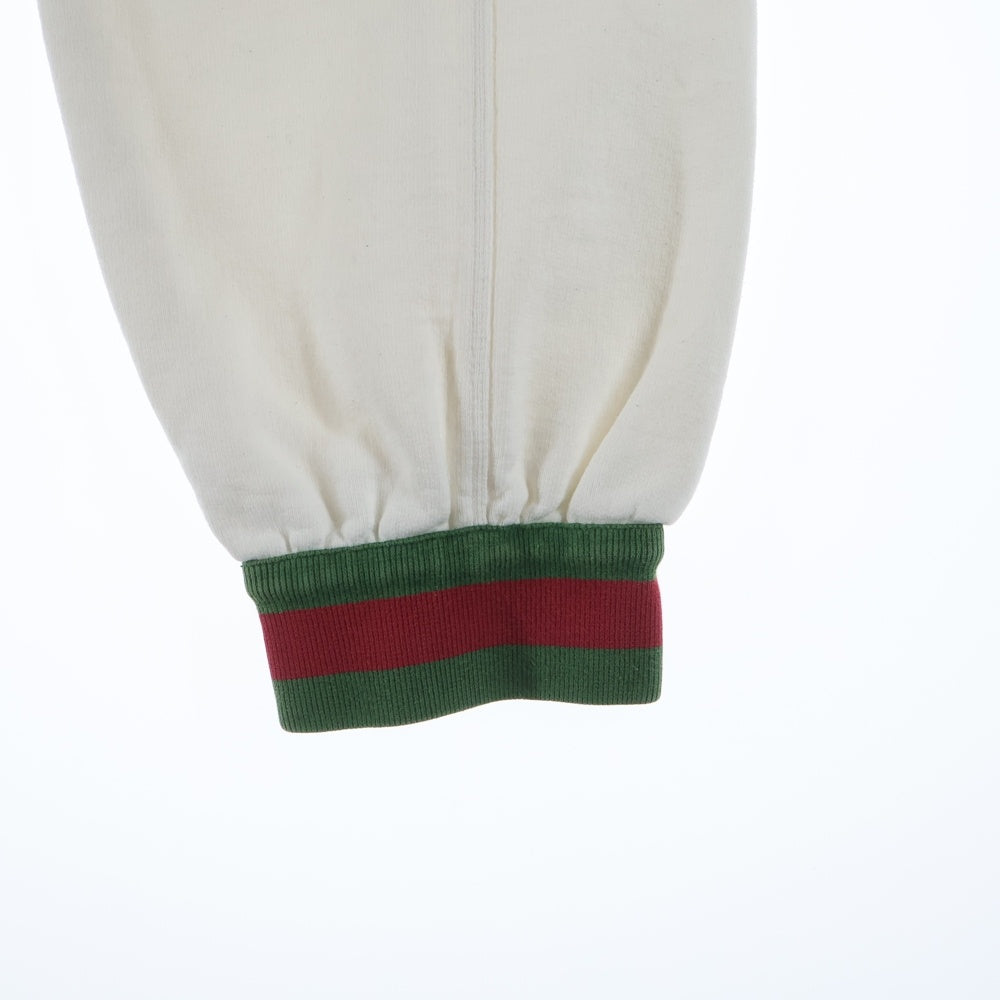 GUCCI(グッチ) シェリーライン ロゴパッチジョガースウェットパンツ ホワイト 625404 XJCOE