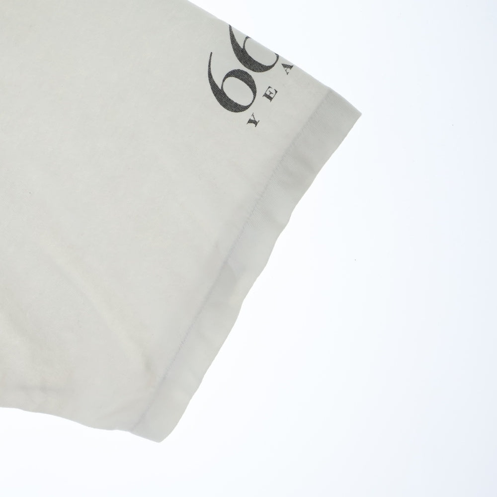 SAINT MICHAEL(セントマイケル) 24AW SAINT SS TEE セイント プリント ヴィンテージ加工 半袖カットソー Tシャツ ホワイト SM-YS1-0000-008
